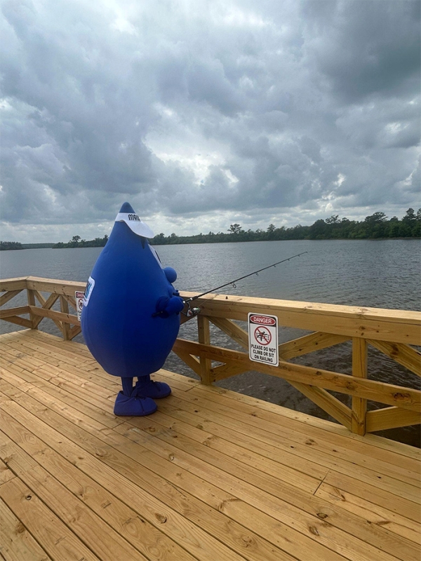 MAWSS water drop character fishing