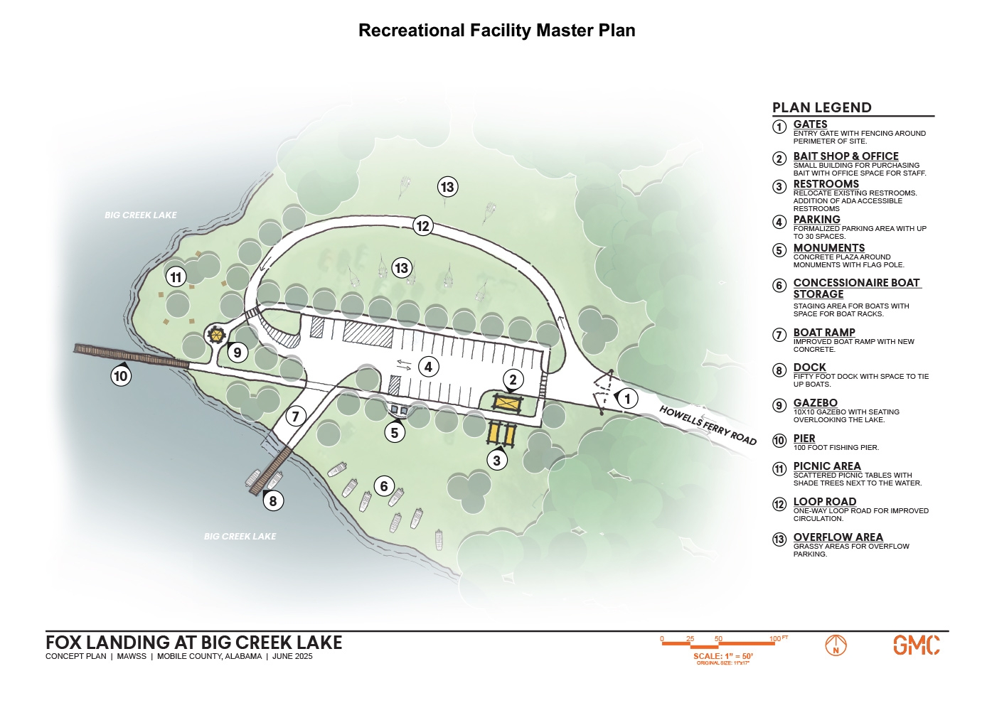 map rendering of park